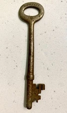 Antique Sargent Skeleton Key #9 Metal 3 5/8” 1800s Vintage  *