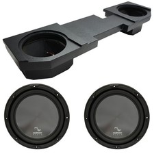 2002-2018 Fits Dodge Ram Quad or Crew Harmony R124 Dual 12" Custom Rhino Sub Box