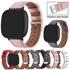 Leather Strap For Fitbit Versa 4 3 /Sense 2 Watch Replacement Bracelet Watchband
