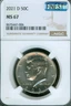 2021 D KENNEDY HALF DOLLAR NGC MS67 MAC SPOTLESS .