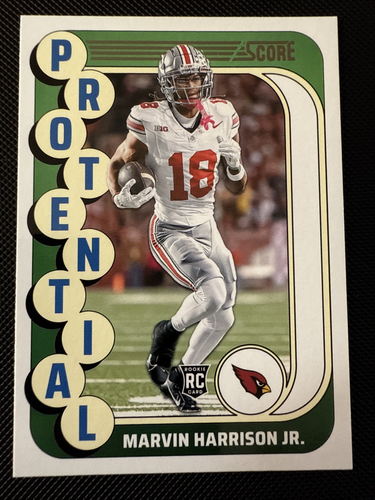 Marvin Harrison Jr. #16 Score Protential NFL Football 2024 Arizona Cardinals RC