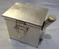 Vintage Dallan Nickel Plated Brass Film Developing Tank w/ 12 Slot Rack NICE 