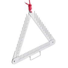 24-inch weed rake, three-sided lake rake with handle