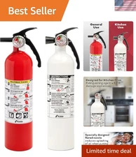 Listed Kitchen Fire Extinguishers - 2-Pack for Rapid Response Fire Safety
