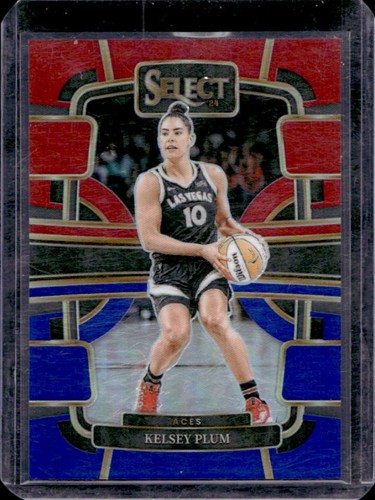 2024 Panini Select WNBA Kelsey Plum Red and Blue Prizm Concourse #/399 Aces