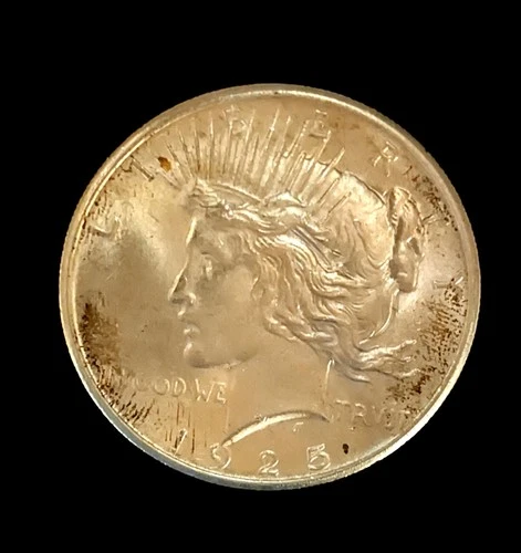 1925 Peace Dollar, AU, 90% Silver