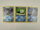Pokémon Team Squirtle, Wartortle, & Dark Blastoise 1st Edition-Read Description
