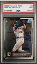 ⚾ Spencer TORKELSON RC Rookie PSA 9 2022 Bowman Chrome #53 POP 54 🔥 Mint