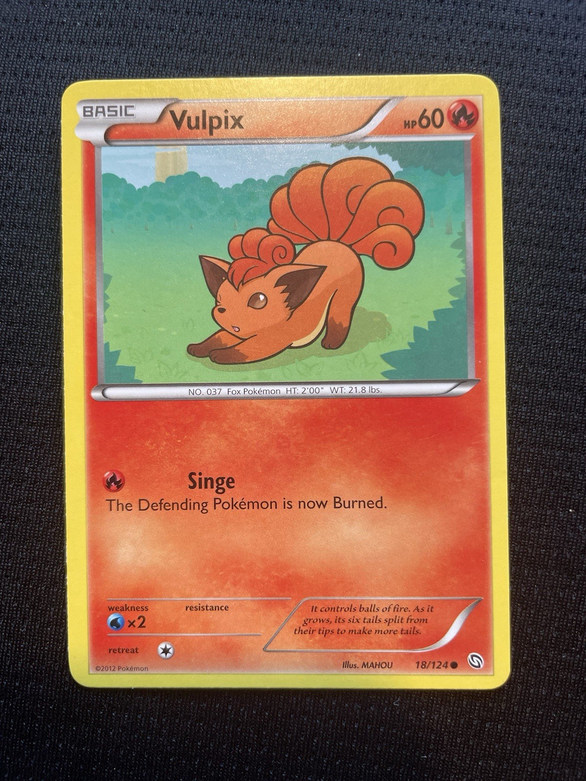 Vulpix 18/124 Dragons Exalted Regular NM Condition