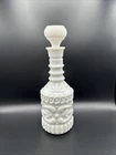 Vintage Jim Beam Decanter Milk Glass With Cork No Chips Empty