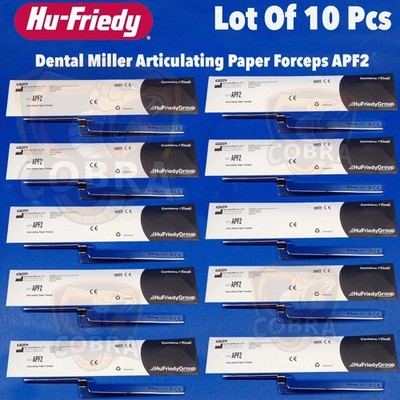 HU FRIEDY Dental Miller Articulating Paper Forceps APF2 Lot of 10 Pcs