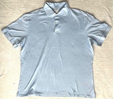 EMANUEL BERG TEXTURED JACQUARD SHORT-SLEEVE POLO 278, LIGHT BLUE, XL