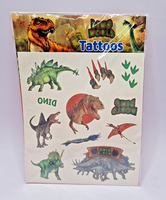 Depesche Dino World Klebe Tattoos Kinder Klebebild Bilder T-Rex Dinosaurier