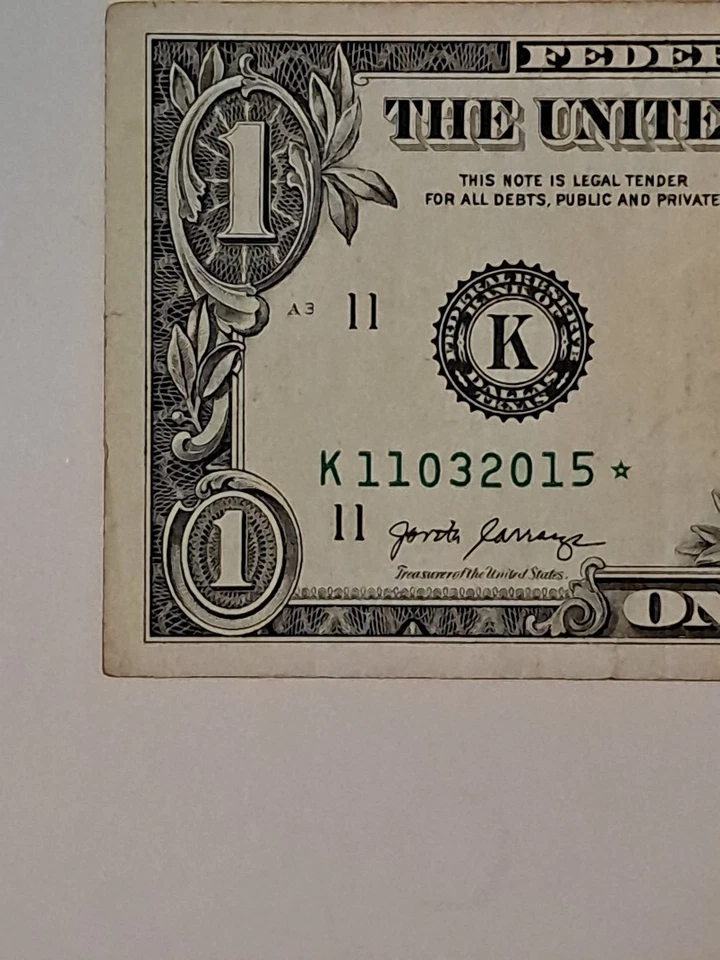 Star Note/DATE of Oct 3 2015- Anniversary, b-day# 11032015*96% VERY COOL - Image 2 of 4