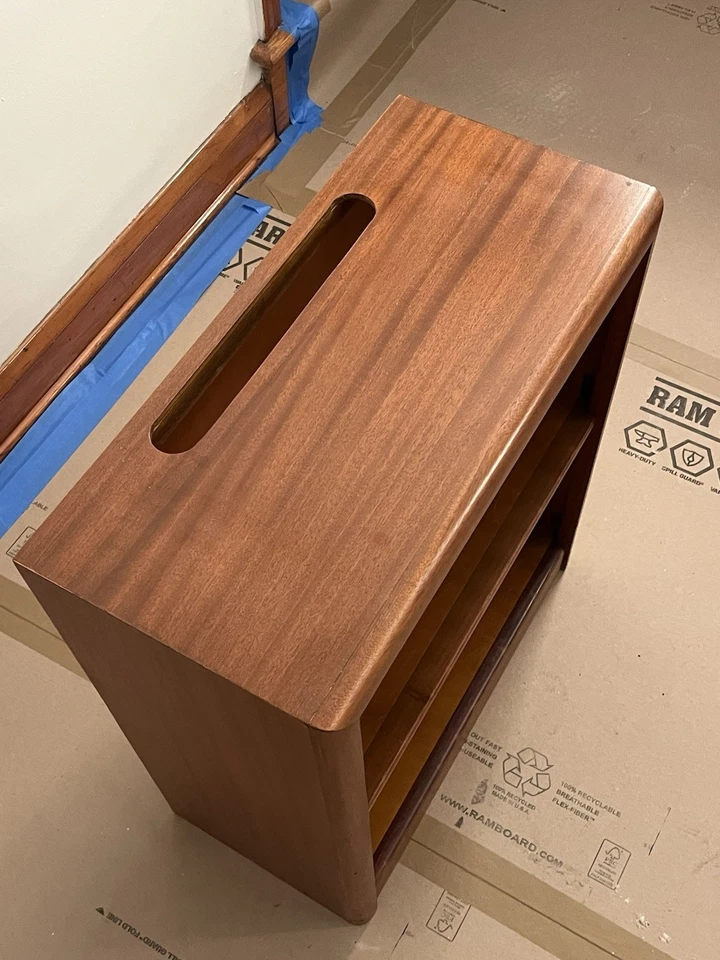 Midcentury Mahogany Encyclopedia Low Bookcase, 1960s - Image 3 of 4