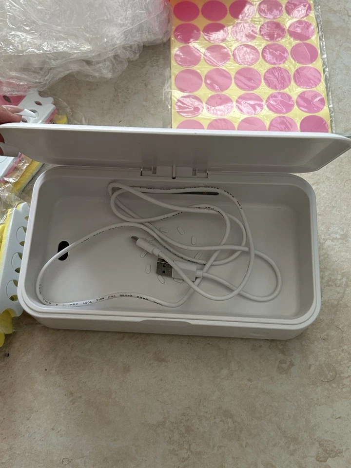 Nail Tips +full Lot +acrylic Powder + Stickers +brush + UV Led Lamp +nail Art - Image 4 of 4