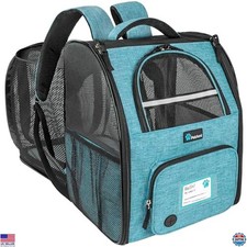 PetAmi Dog Cat Backpack Carrier, Expandable Pet Carrier Backpack for Travel