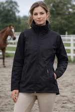 Kerrits S Black Riding Jacket Equestrian Fleeced Lined Funnel Neck USA MADE
