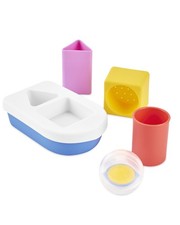 Baby Bath Toy STEM Learning  Play Stacking Boat 6piece Set Bathtub Sensory D...