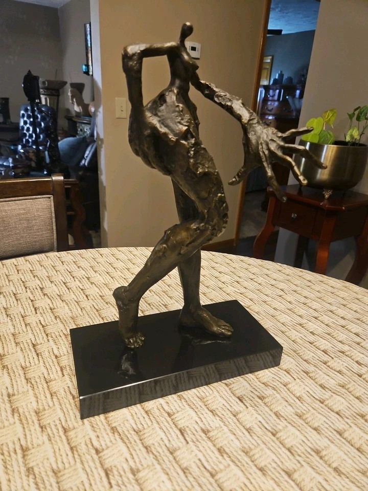 14" Salvador Dali  Signed Statue - Image 2 of 4