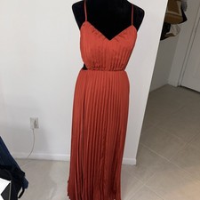 EXPRESS Women's Party Long Dress Size M Lined/Pleated Retail $ 118