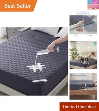 Luxury King Size Waterproof Mattress Cover - OEKO-TEX Certified & Noiseless