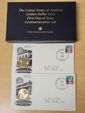 2000  P &D Golden Dollar First Day Of Issue Postal Commemorative Set- Sacagawea 