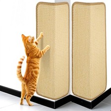2 Katzenkratzbrett Kratzecke Kratzmatte Kratzbrett Wandkratzbrett Eck-Kratzbrett