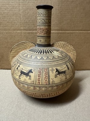 Greek Geometric Vase Exact Copy Reproduction 700 B.C. *READ*