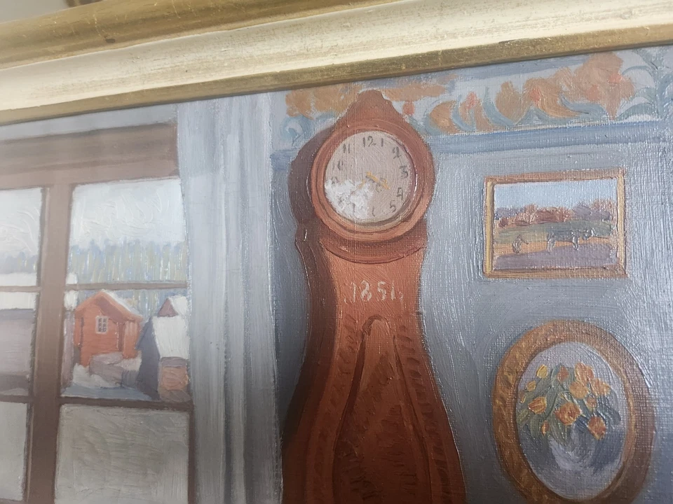 ÖL GEMÄLDE Winterzeit vom GUNNAR KLYS - Bild 4 von 4