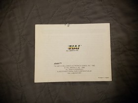 Joust (Nintendo Entertainment System, NES, 1988) Cart & Manual Authentic Tested