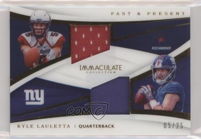 2018 Panini Immaculate Past & Present Jerseys 5/25 Kyle Lauletta Rookie RC 0eo6