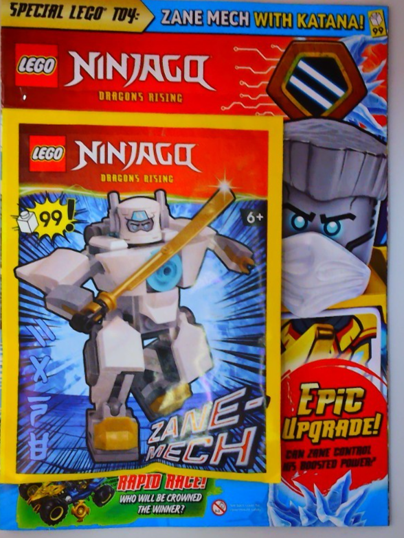 Lego Ninjago magazine #141 2026 +Zane Mech with Katana Special 99-piece Lego Toy