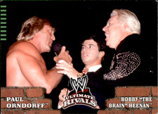 PAUL ORNDORFF VS. BOBBY HEENAN 2008 Topps WWE Ultimate Rivals Card #75 READ