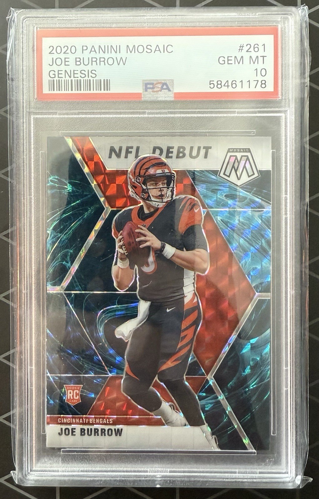 Joe Burrow 2020 Mosaic RC NFL Debut Genesis #261