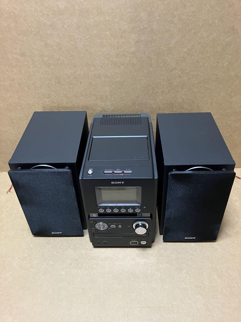 SONY CD MD コンポ CMT-M35WM Sony Cmt-M35Wm Micro Hi-Fi System Cd Player Radio Cassette