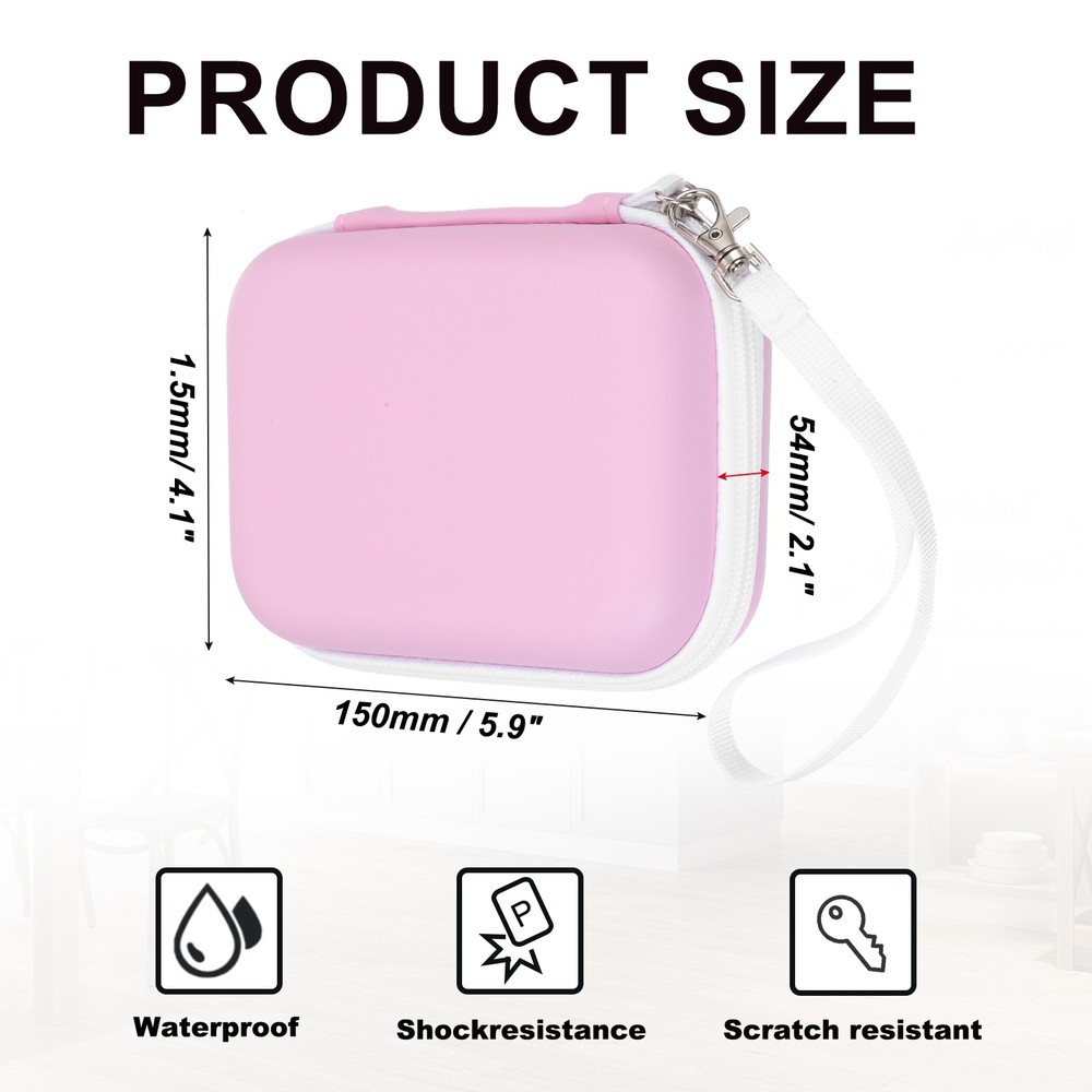 Pink Label Maker Case Set of 2 for Label Printer Machine
