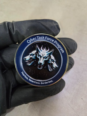 #ad DOJ FBI Cyber Task Force Program Challenge Coin Rare $63.00