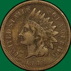 1908-S Indian Head Cent Choice Very Fine VF+/XF Coin #40325