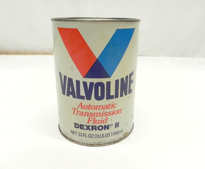 VINTAGE VALVOLINE DEXRON AUTOMATIC TRANSMISSION FLUID 1 QUART CAN *FULL* NOS