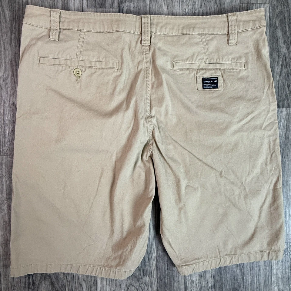 Shorts masculino O’Neill ajuste padrão cáqui algodão-elastano tamanho 36 – skate surf - Imagem 2 de 4