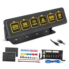 6 Gang Wireless Switch Panel,  Multifunction Remote Control Wireless-6 Gang