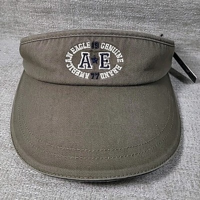 American Eagle Performance AE Logo Adjustable Strap Sun Visor Cap Hat New w/ Tag
