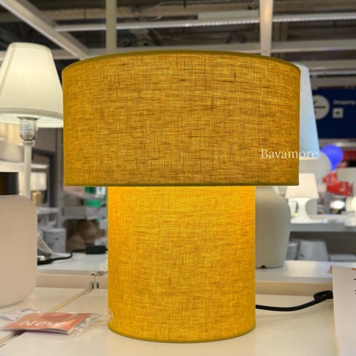IKEA STOCKHOLM 2025 Table Lamp Yellow Linen 14” Modern Scandinavian NEW - Picture 2 of 6