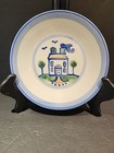 M.A Hadley Pottery Farm House 9" Luncheon Plate, Country Farm — photo 1