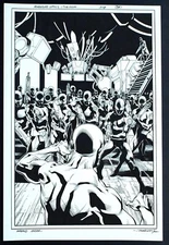 DC COMICS THE ATOM ORIGINAL ART PAGE LOT OF 10 PAGES ASRAR ADVENTURE COMICS #518