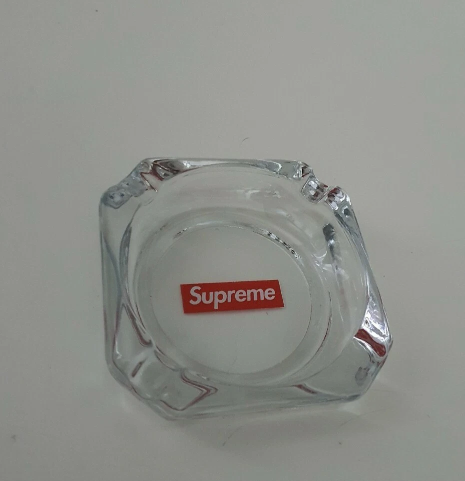 FW08 Supreme Cendrier en Verre Transparent Boîte Logo Très Rare Accessoires 2008
