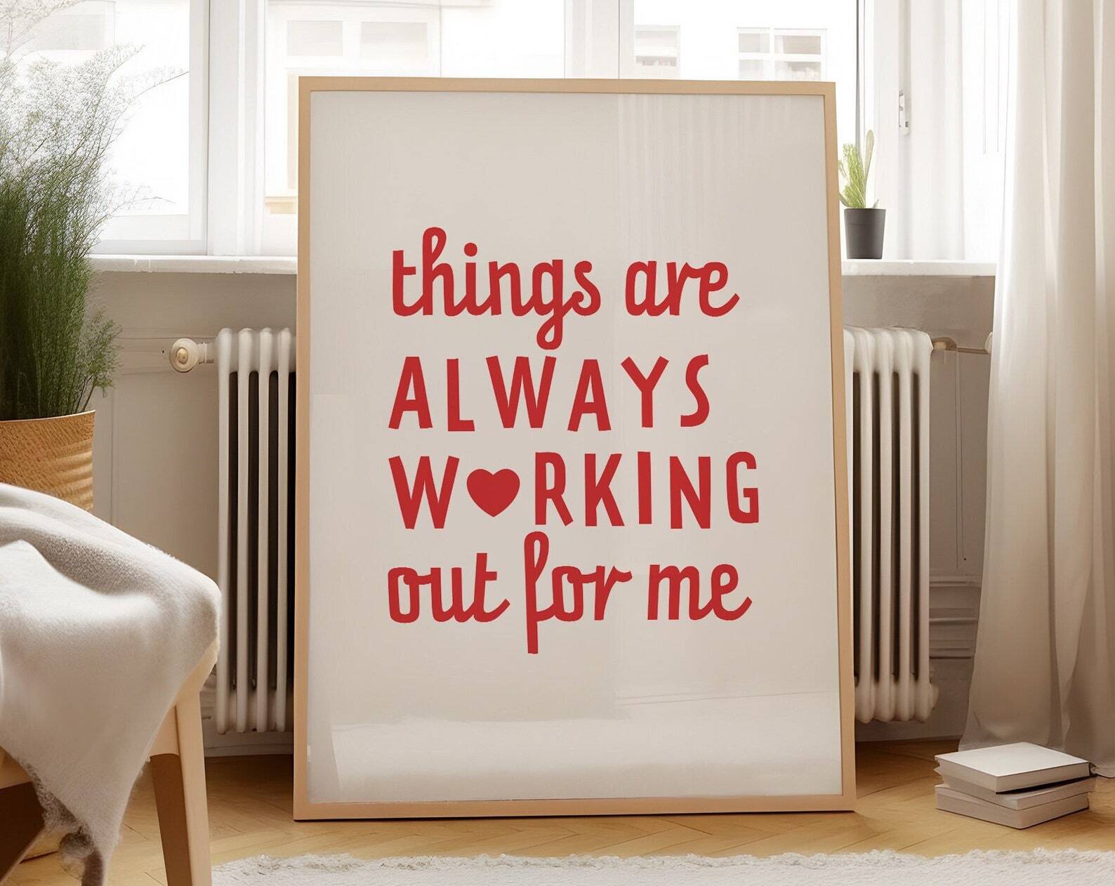 Manifest Wall Art Affirmation Wall Art Printable Poster Motivational Wall Decor