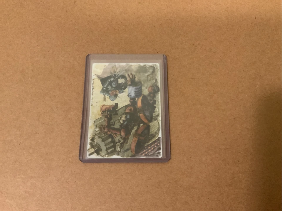 MTG Magic Aerial Toastmaster FOIL Painted Signed Artist Proof UST Critchlow #SS - Image 2 of 2