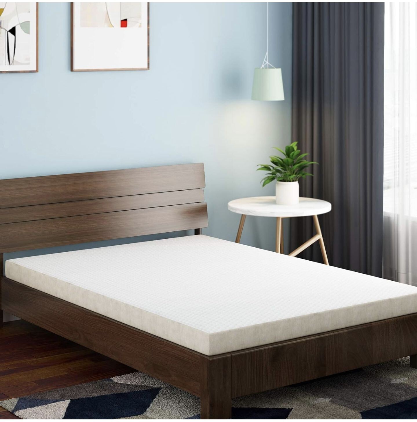 Twin XL Cooling Gel Memory Foam Mattress Topper for Comfort and Support  -image